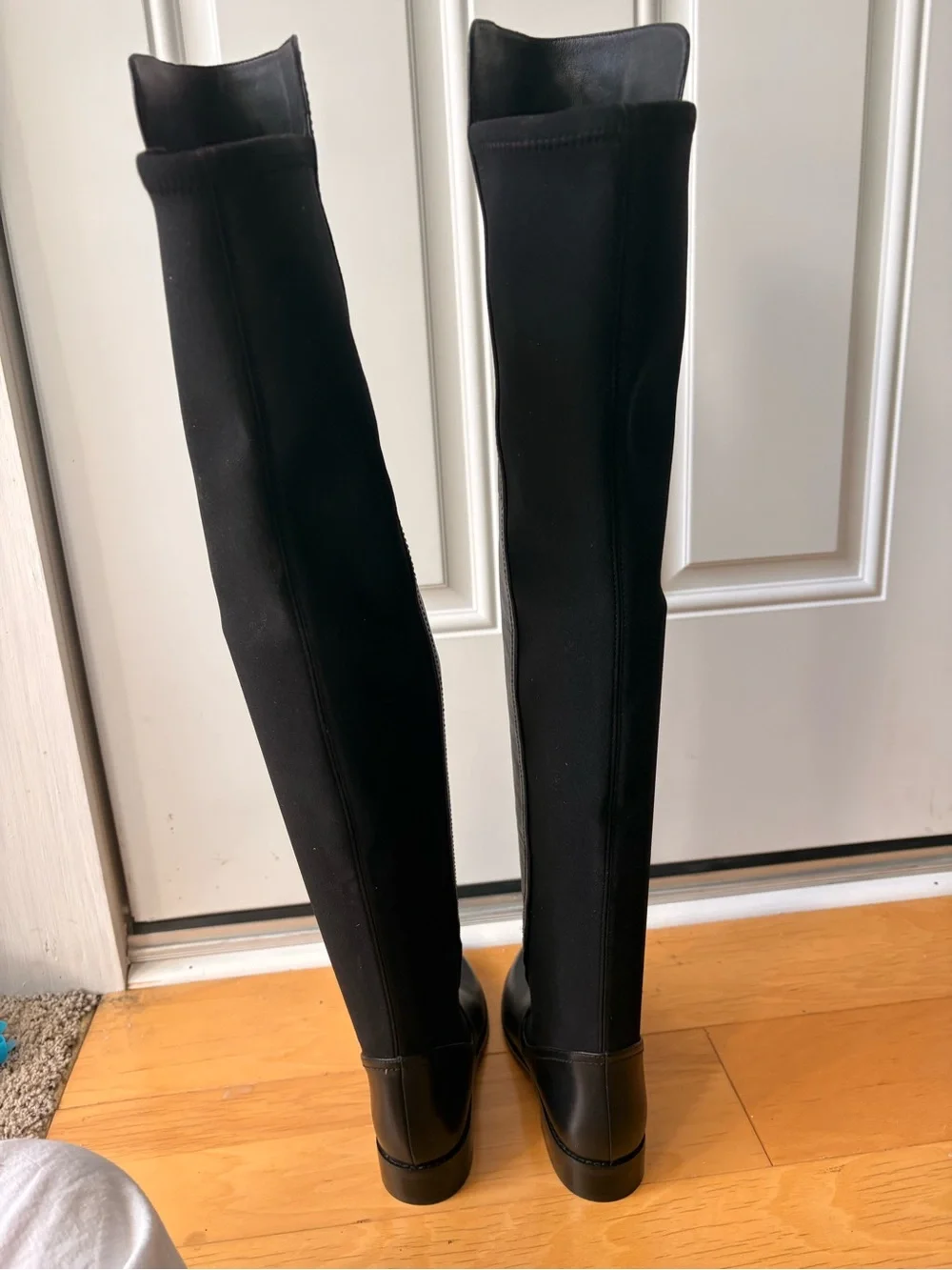 Stuart Weitzman Tall Black Leather Over-the-Knee Boots